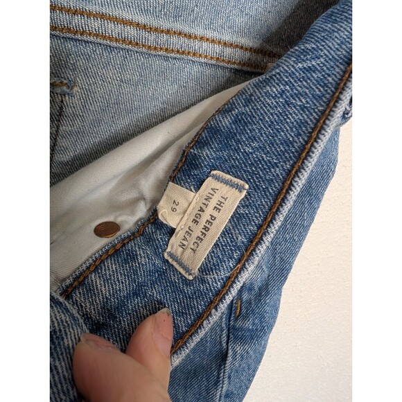 Madewell Womens The Perfect Vintage Jean Size 29 Raw Hem Basic Minimal - Picture 6 of 7